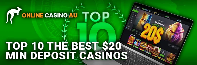 Top $20 Minimum Deposit Casinos Tailored for Australian Gamers