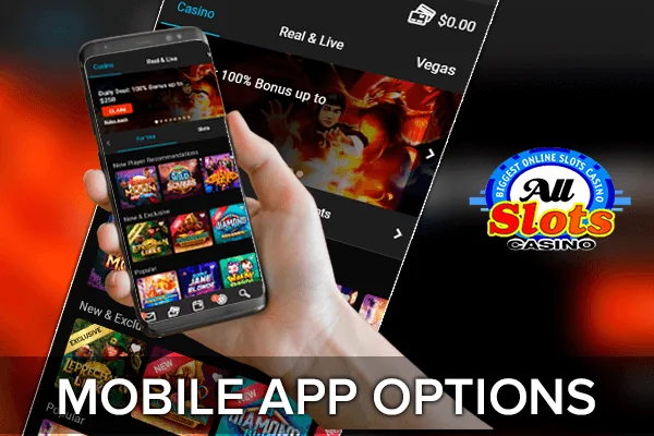Enjoying All Slots Casino games on mobile devices.