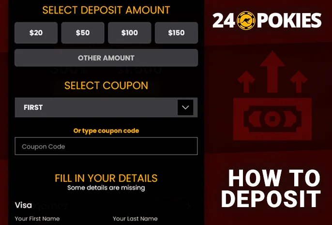 Instructions on utilizing the 24 Pokies Casino deposit form effectively.
