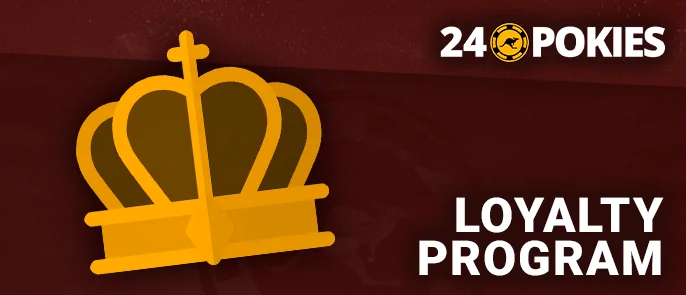 An insight into the VIP loyalty system at 24 Pokies Casino and how players can join.