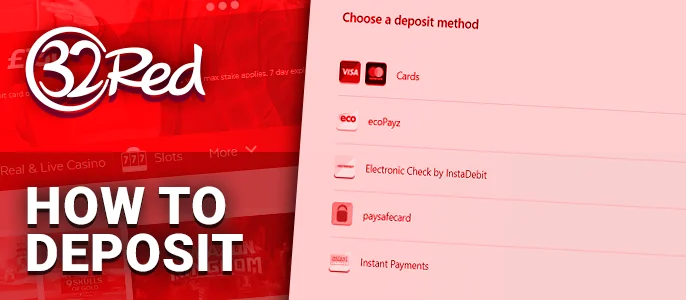 Here's how you can make a deposit on Ruby Fortune Casino's site.