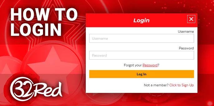 32Red Casino Access - How to Navigate to Your Account