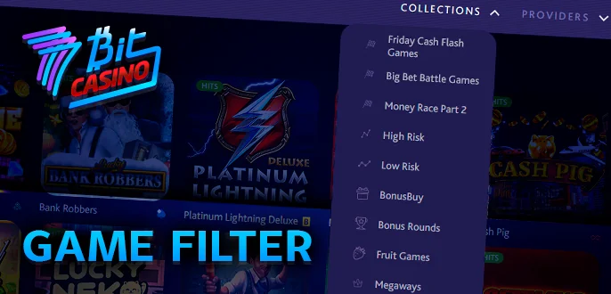 Searching for Games at 7Bit Casino