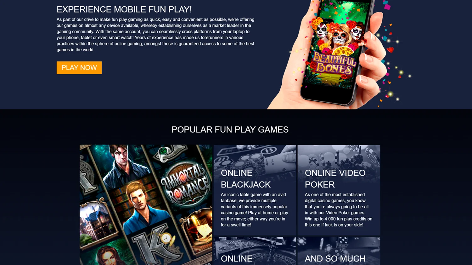 Engage with the Fun Play Area on Spin Palace Casino’s Platform