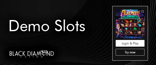 Accessing Demo Slots at Black Diamond Casino - Gameplay Setup