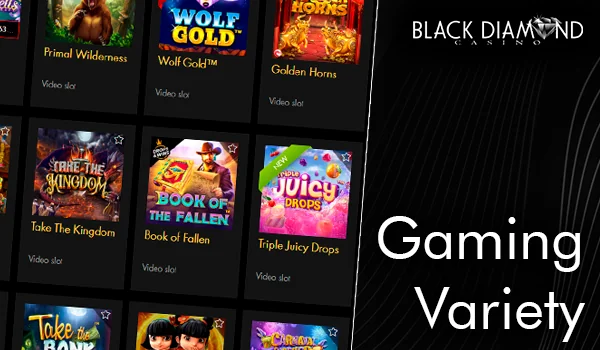 A Breakdown of Available Games: Slots, Video Poker, and More at Black Diamond Casino