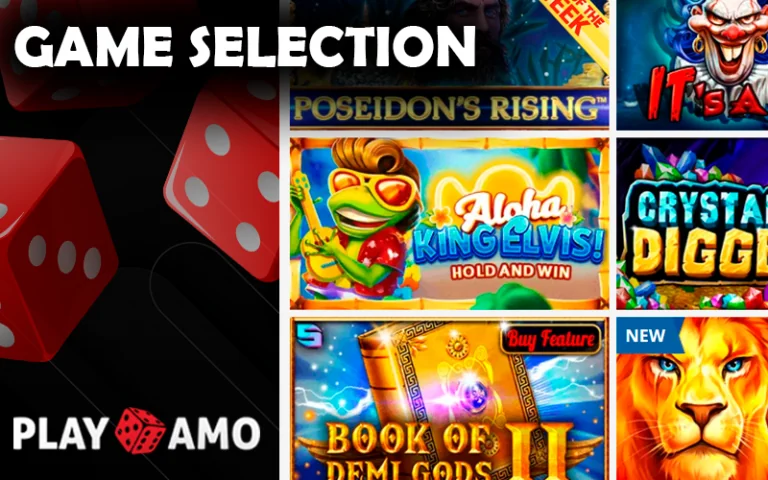 Overview of casino games and their classifications on the PlayAmo platform