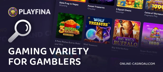At Playfina Casino, you'll find a top-tier selection of professional-level casino games ideal for gamblers.
