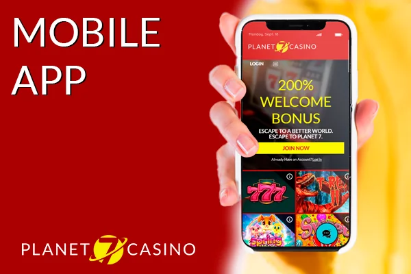 How to enjoy Planet 7 Oz Casino on a mobile device.