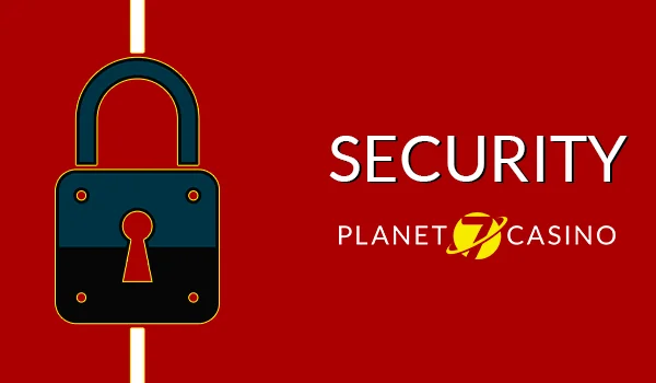 Security features and licensing details about Planet 7 Oz Casino.