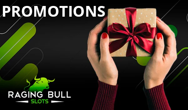 Player bonuses at Raging Bull Casino - an overview of available incentives.