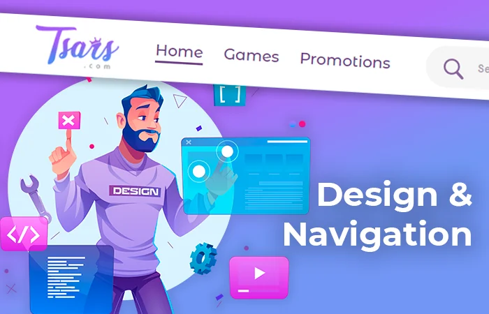 Discover top slots and other game categories as you scroll down the homepage.