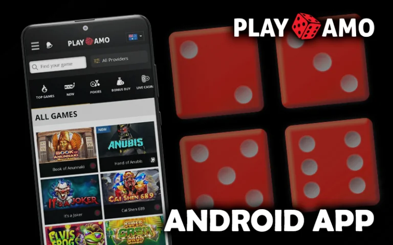 Explore the PlayAmo Android app for devices at your convenience.