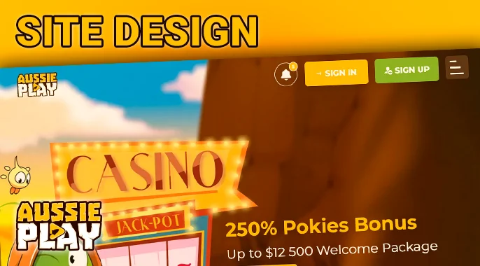 Clicking the menu button reveals the core navigation sections of this cutting-edge online casino, including...