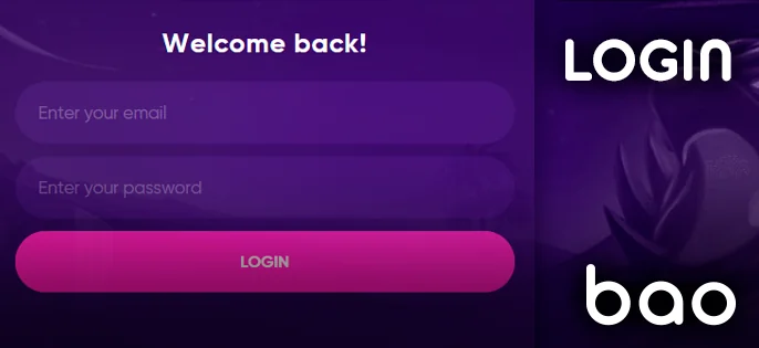 Popup for recovery through Bao Casino's login interface