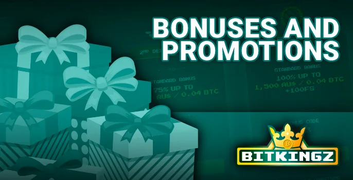 Find out how to earn bonuses with Bitkingz Casino’s promotions