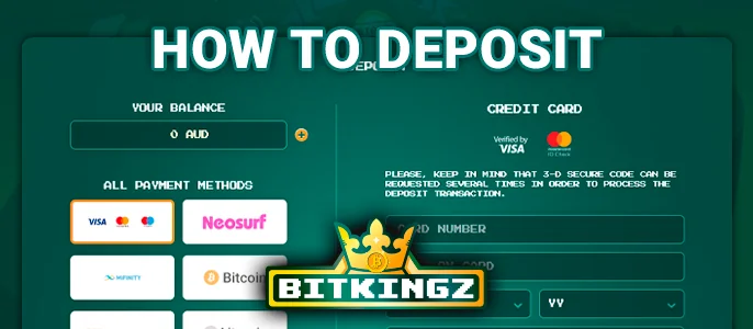 It's crucial that you're at least 18 and live in a permitted area before creating an account at Bitkingz Casino Australia. Rest assured, it's fully legal here.