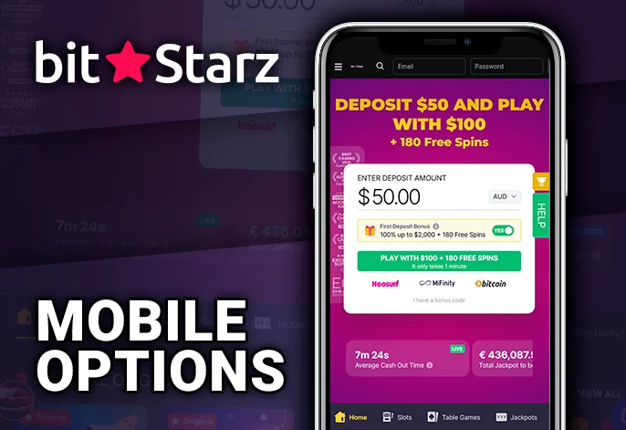 Engage with BitStarz Casino on your mobile by simply visiting their website through your phone's browser. The mobile version loads up automatically. Signing in or registering mirrors the desktop process.