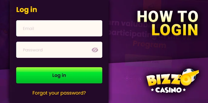 Step-by-step guide to signing into your Bizzo Casino profile