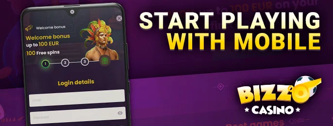After signing up at Bizzo Casino Australia, log in is mandatory to proceed. For inactive players, re-accessing their profile follows these steps: