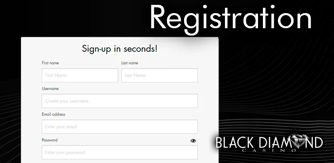 Guide to Black Diamond Casino's Registration Form - Easy Sign-Up Steps