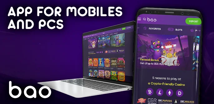 Playing with the Bao Casino app on both computer and mobile devices.
