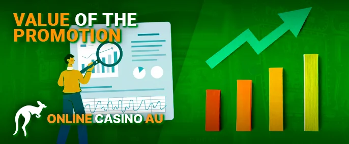 This type of online casino bonus lets you spin pokie reels without spending your real cash. Each Free Spin (FS) corresponds usually to a value between $0.10 and $1.00.