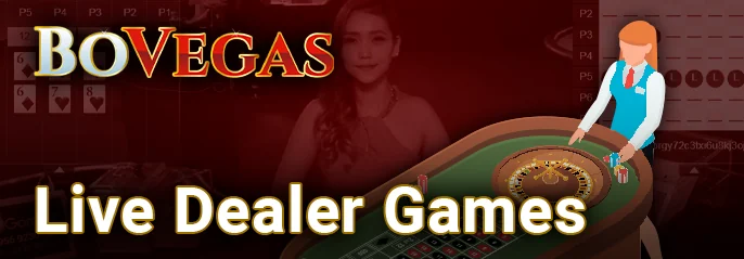 Overview of live dealer games available at BoVegas Casino.