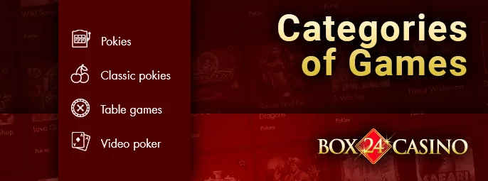 Peek into the treasure trove awaiting at the Box24 Casino treasures page