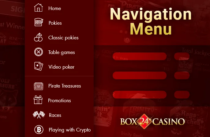 The site highlights pivotal features, giving you instant access to the gaming library and prominent promotions. Below the primary menu tabs, find additional helpful links.