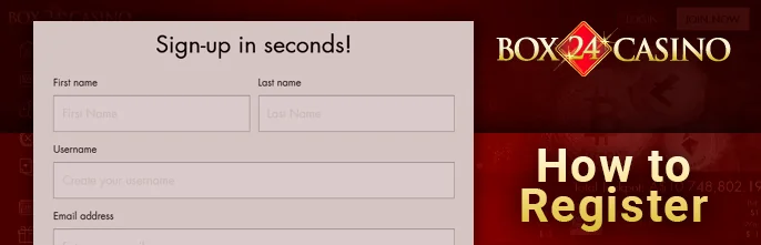 <b>Step 1</b> – Head to the official Box 24 Casino website for an exciting experience.