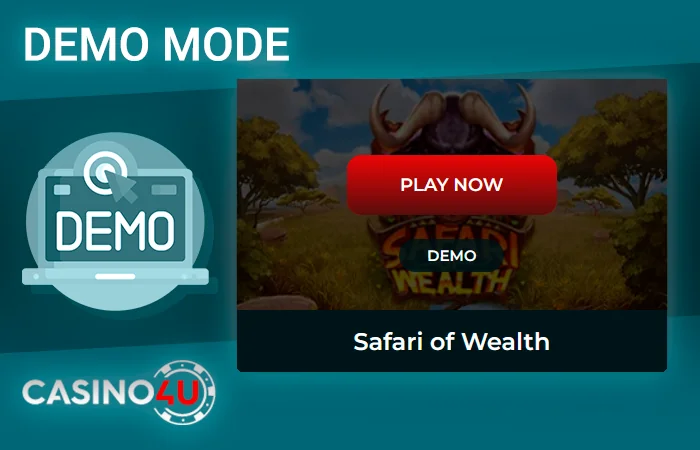 Snapshot of the homepage at Casino4u casino site