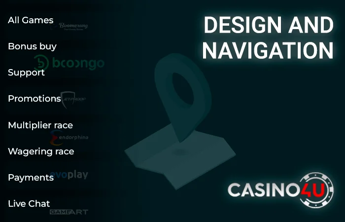 Engaging with Casino4u's main portal reveals prominent sign-up bonuses and critical promotions. Access to three pivotal buttons is seamlessly integrated in the top right corner for ease of use.