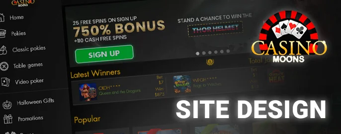 Understanding Casino Moons’ User Interface: First Impressions
