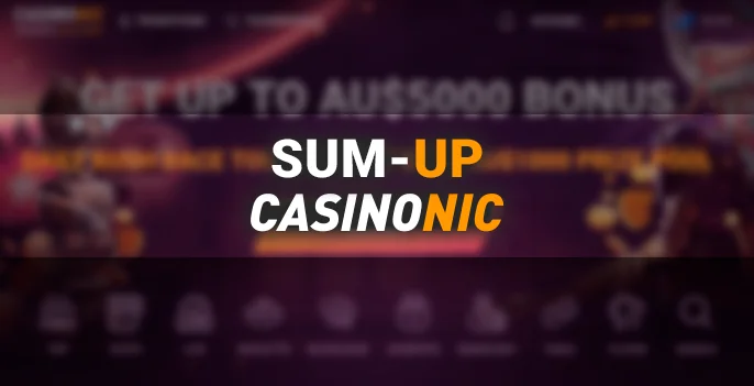 Here's what we concluded about Casinonic—it's an inviting environment for players.