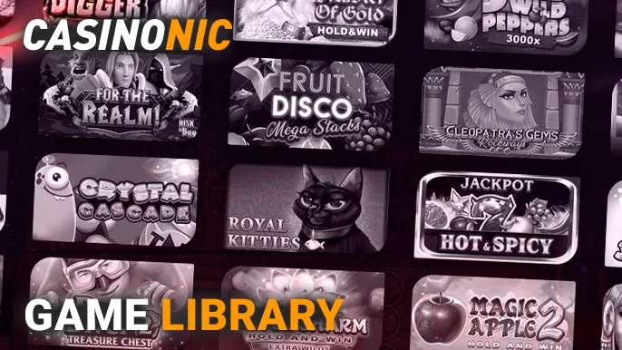 Diverse Gaming Categories at Casinonic