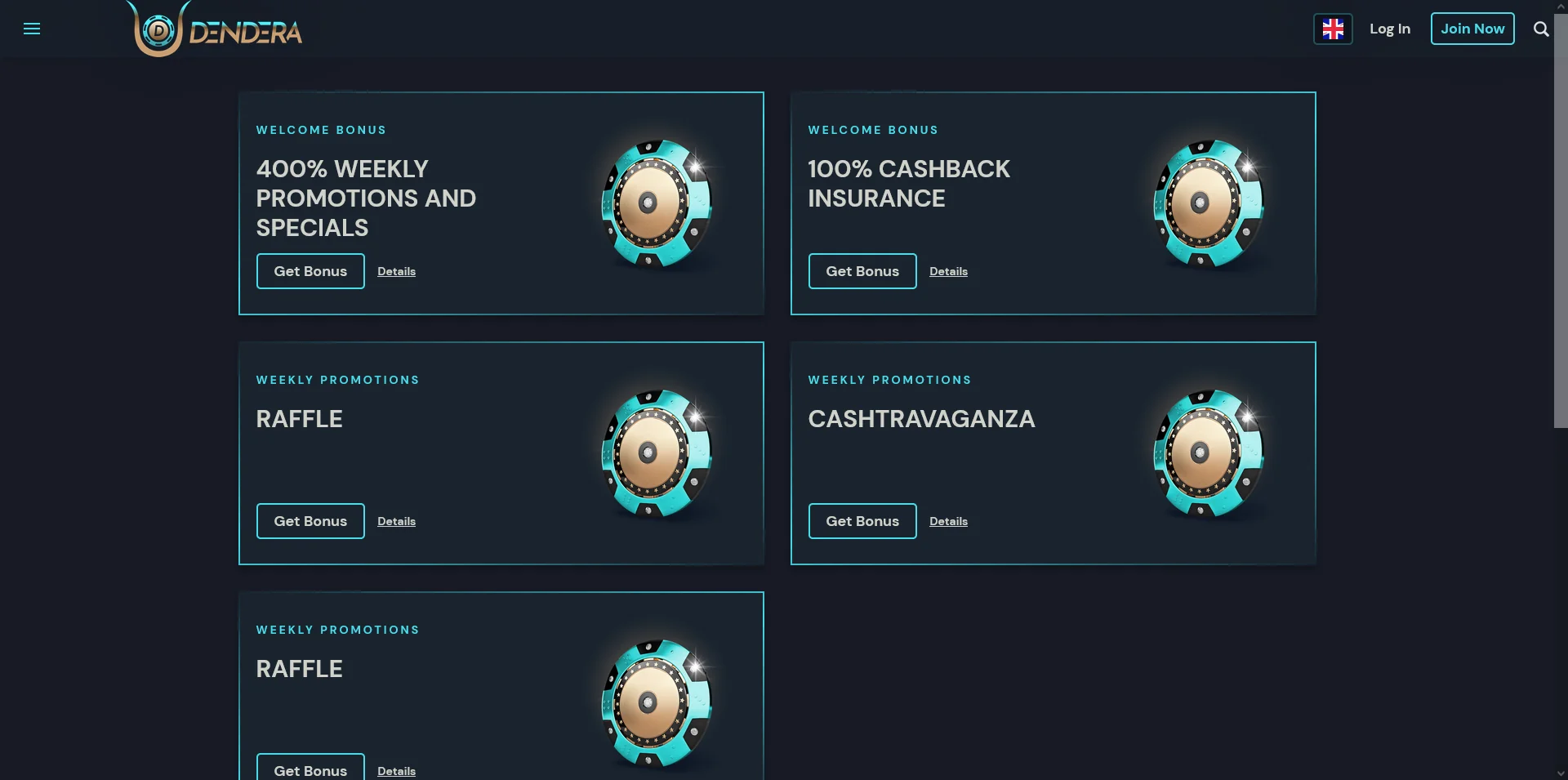 Take a Peek at the Dendera Casino Promotion Section