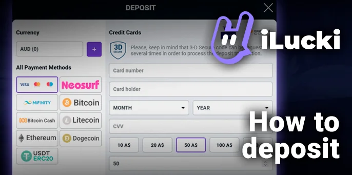 Step-by-step guide to depositing at iLucki Casino