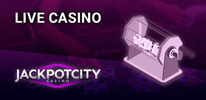 Explore the Live Casino section on JackpotCity's platform.