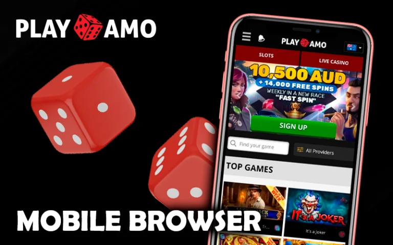 Navigating PlayAmo’s website with a mobile browser – a guide to mobile gaming.