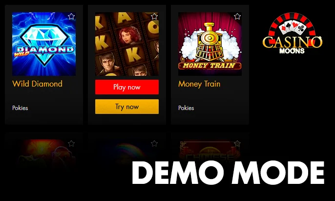 Exploring Casino Moons' Demo Mode: Game Selection Process