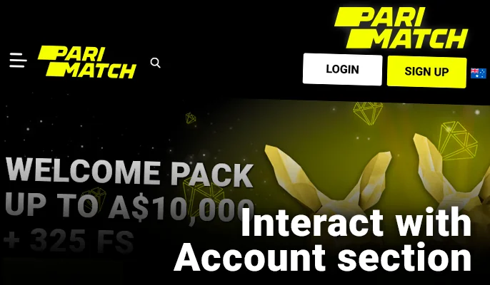 Parimatch Casino's Registration and Login Navigation