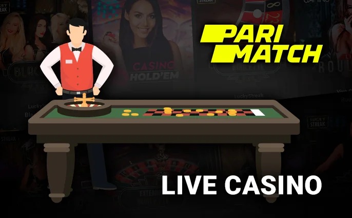 Parimatch Live Casino - featuring blackjack, baccarat, roulette, and other classics.