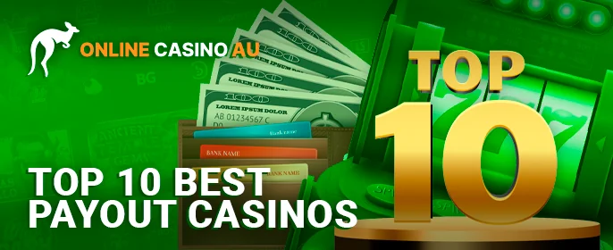 Presenting the ten top-performing casinos for Australian players, known for their excellent payout rates.