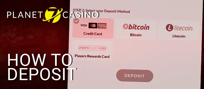 Steps to add money to your Planet 7 Oz account.