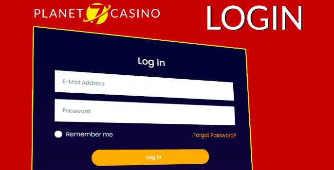 Personal account login at Planet 7 Oz Casino