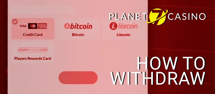 Instructions for withdrawing funds correctly from Planet 7 Oz Casino.