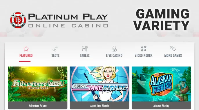 Check out the gallery of screenshots from Platinum Play Casino for a visual guide.