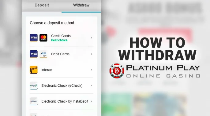 Just a few simple steps will have you fully involved in the Platinum Play experience. Accuracy in the info you provide will smooth bonus claims, conflict resolution, and fund withdrawals.