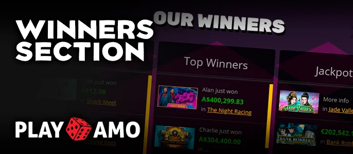 Latest big win updates at PlayAmo Casino